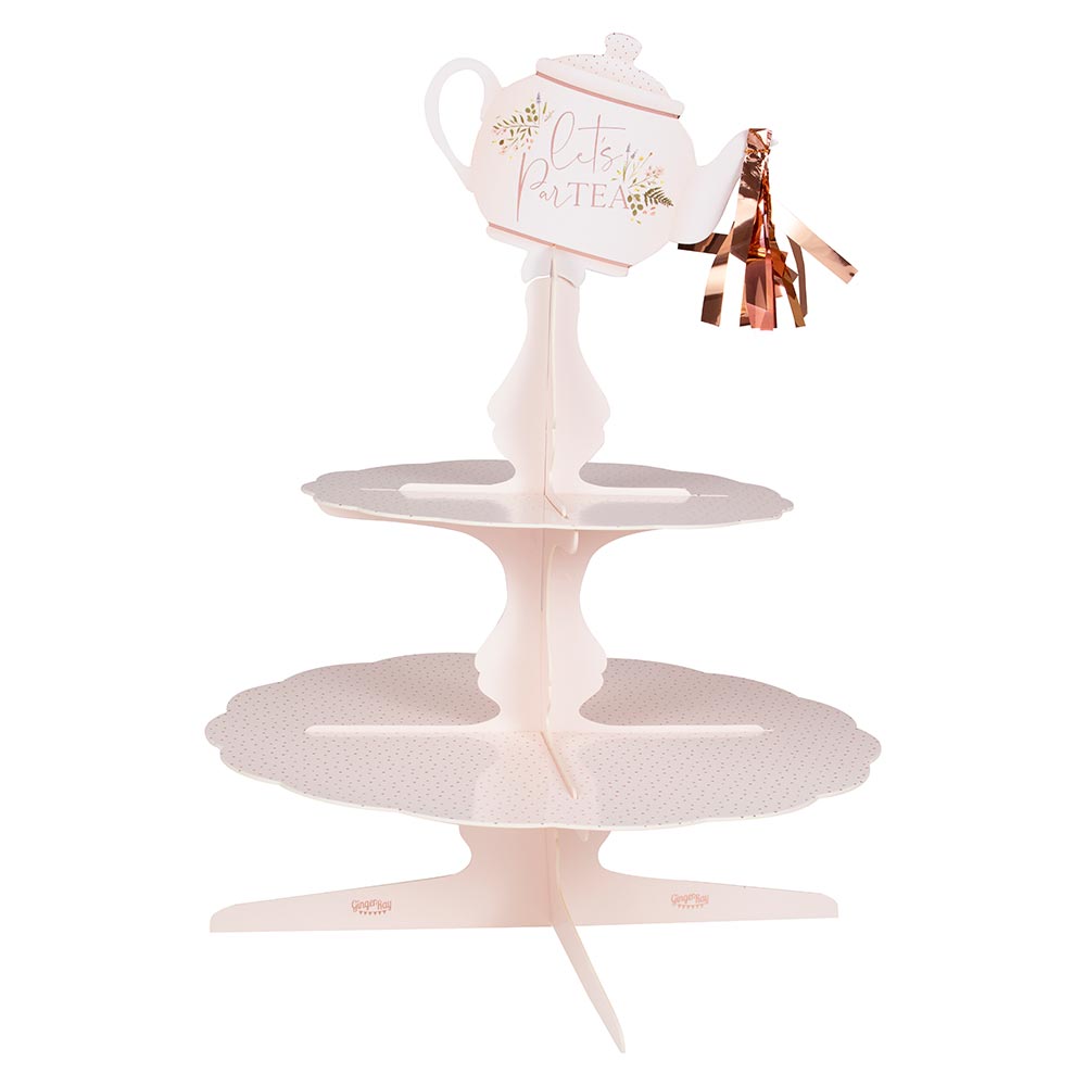 Tea Time Cupcake-Etagere im Teekannen-Design, Ø 36cm x 25cm
