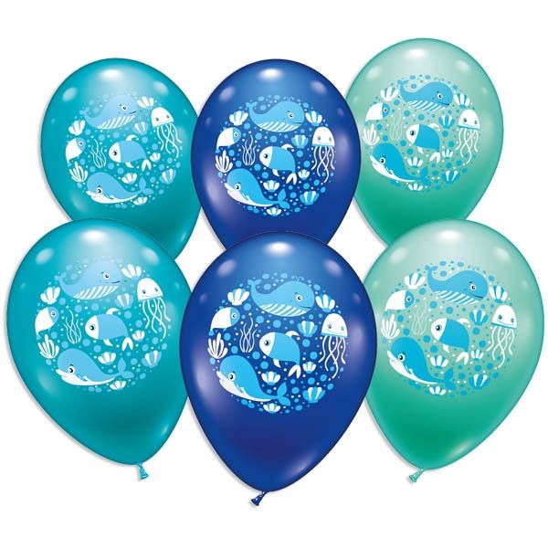 Ballongas-Set "Meerjungfrau" 50er Heliumgas + Schöne Ballons