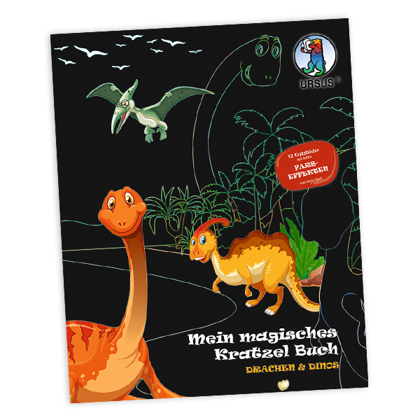 Magisches Kratzbuch, Drachen & Dinos