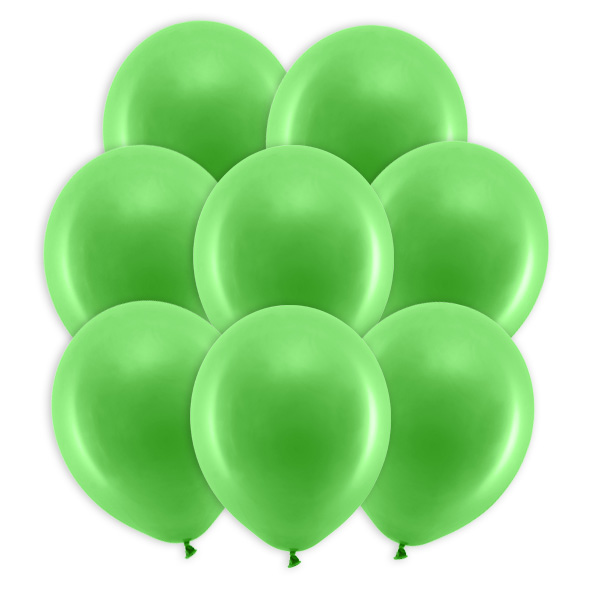 Latexballons, pastell grün, 10er Pack, Ø30cm
