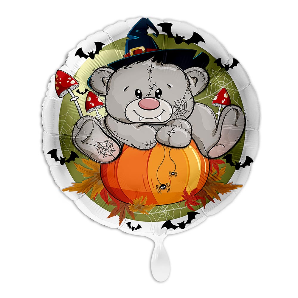 Halloween, Motiv Bär, Heliumballon rund Ø 34 cm