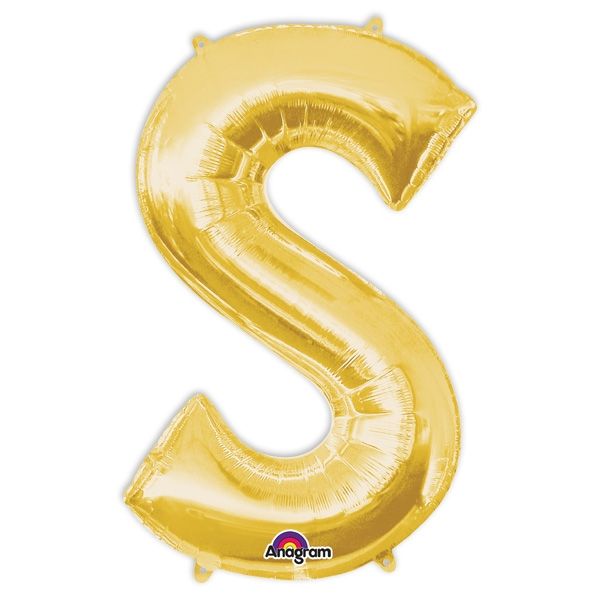 Folienballon Buchstabe "S" - Gold
