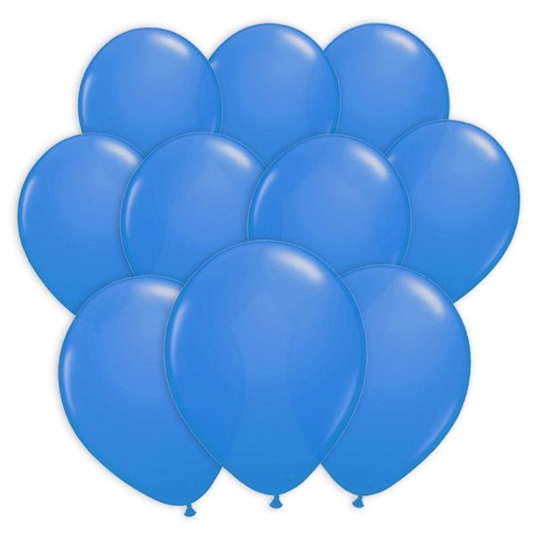 100 dunkelblaue Luftballons aus Latex für Ballondeko und Partyspiele