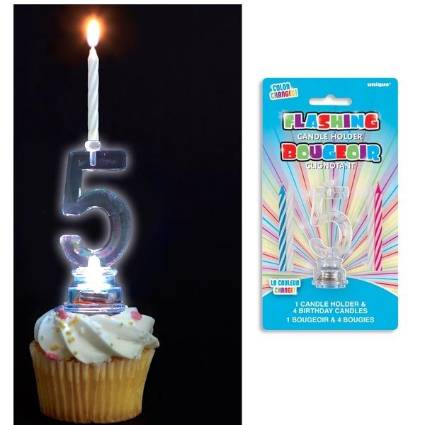 LED Geburtstag Kerze Licht Wachs Zahl Torte Deko anzünden leuchten blinken NEU 