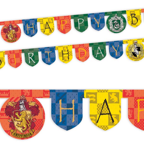 Harry Potter Buchstabenkette, 2m lang, Happy Birthday