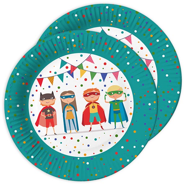 Superhelden Basicset für 10 Kids, 60-teilig Superhelden Basicset für 10 Kids, 60-teilig