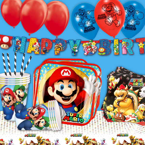 Partyset, Super Mario, 65-teilig