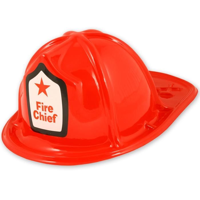 Fire Chief Feuerwehrhelm für Kids, 29 x 11 cm, Umfang Kopfpassung ca. 58cm