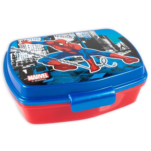 Spiderman Lunchbox aus Kunststoff, 17,5cm x 13,5cm