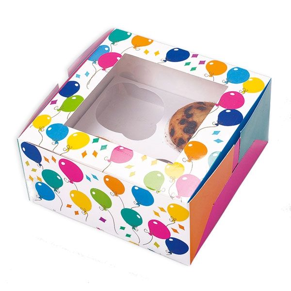 Muffin-Boxen im Ballon-Design 2 Stück für den Transport von Muffins