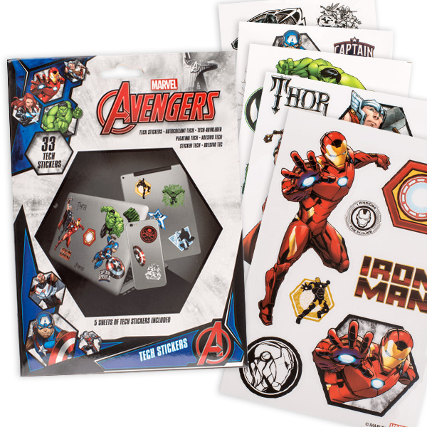 Avengers Tech-Sticker, selbstklebend, 33 Stück
