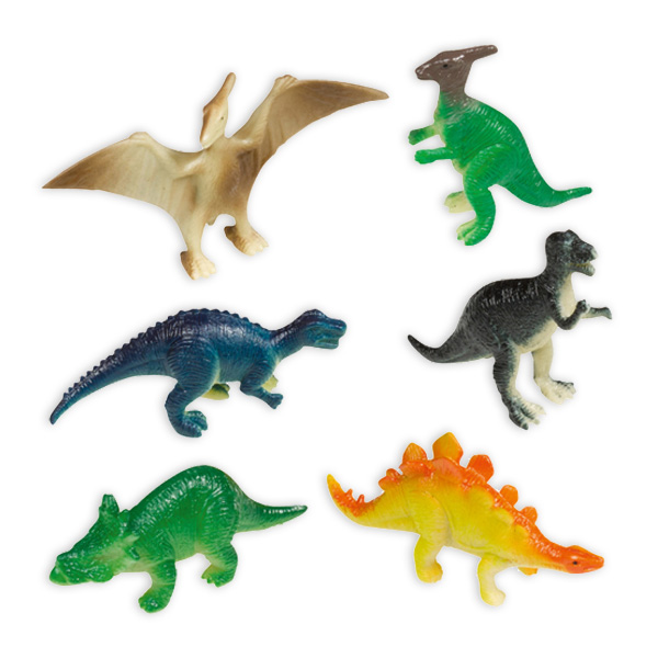 Mini-Figuren, Dinosaurier, Plastik, 8er Pack