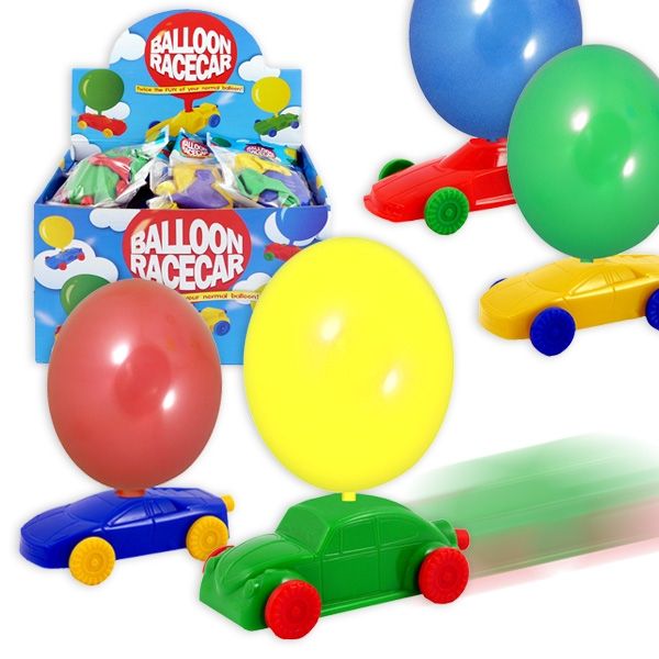 Großpack Ballon-Autos mit je 2 Ballons, 24er Pack