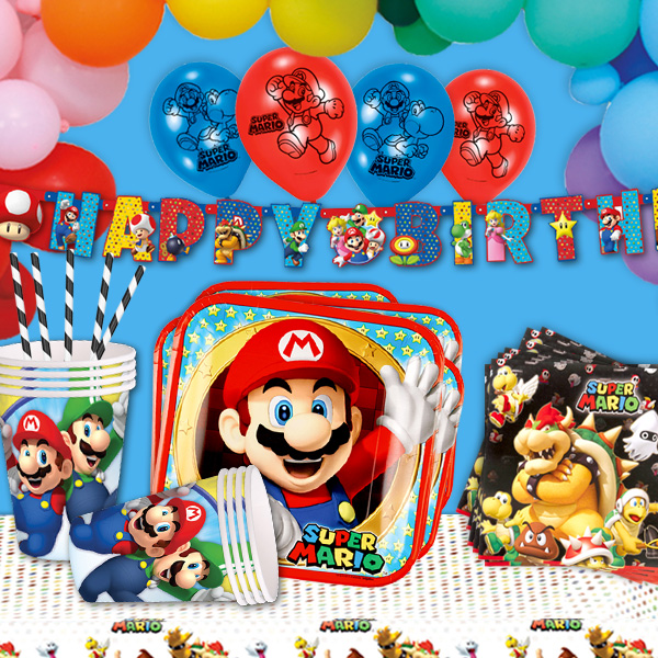 Partyset, Super Mario XL, 136-teilig