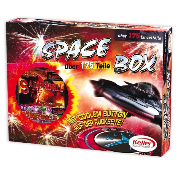 Space Box, Feuerwerkssortiment, über 175 Teile
