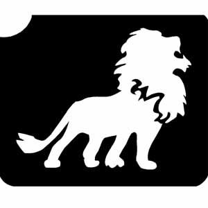 Majestätischer Löwe Tattooschablone für wilde Haut-Verzierungen, 8cm x 7cm