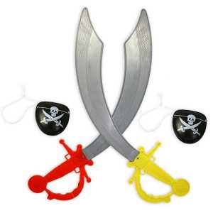 Zubehör /Piratenschwert Mit Augenklappe:48 Cm, Gold | CH-Onlineshop