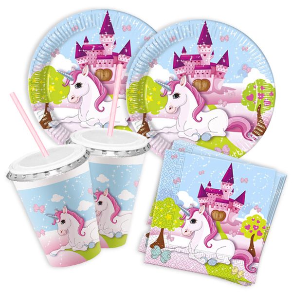 Creative Converting Einhorn-Einladungen – Glitzernd, 8 Stück, 15,2x10,2 Cm – Für Geburtstagsfeiern