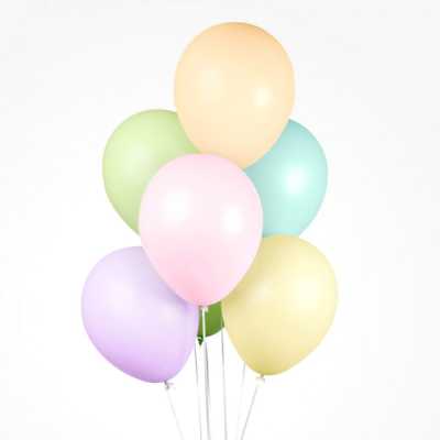 100 Luftballons Pastellfarben – Mix Für Geburtstag, Hochzeit & Babyparty – Heliumtaugliche Latex-Ballons