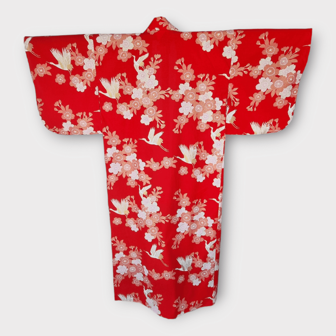 Damen Yukata Kranich Sakura