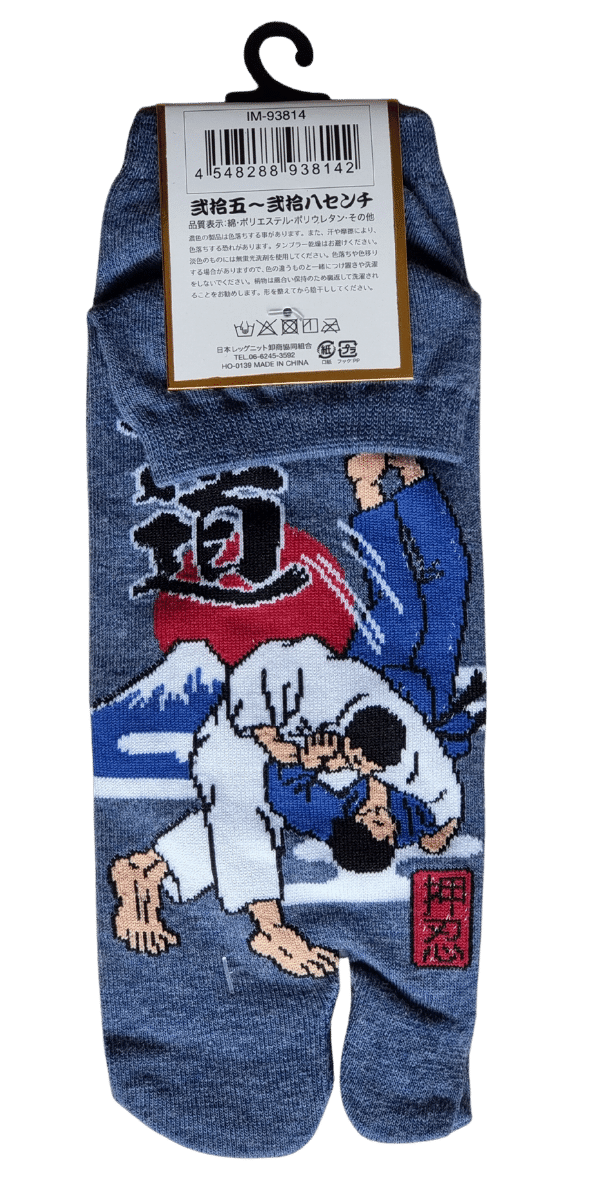 Tabi Socken Zehensocken Judo blau