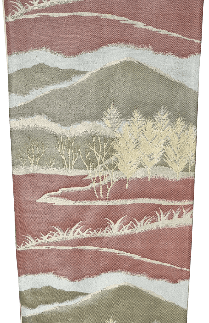 Vintage Fukuro Obi Landschaft