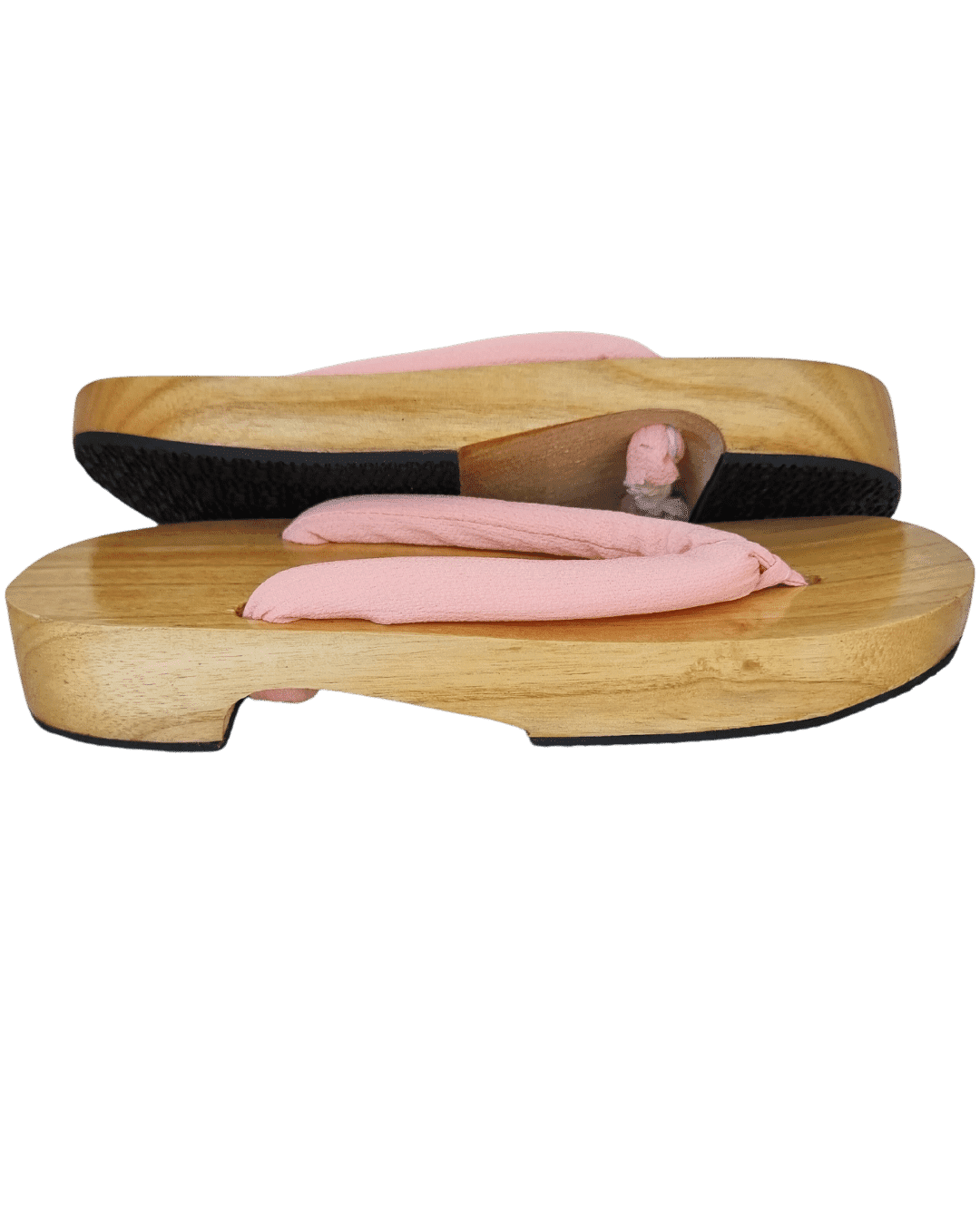 Damen Holz Geta mit rosa Riemen