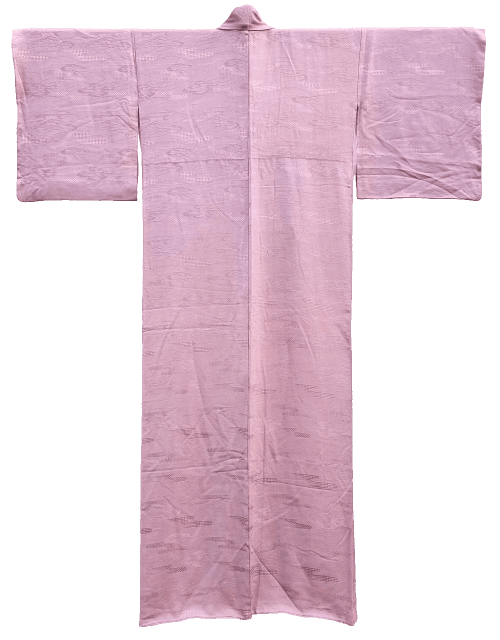 Damen Kimono Iromuji alt-rosa Rückseite