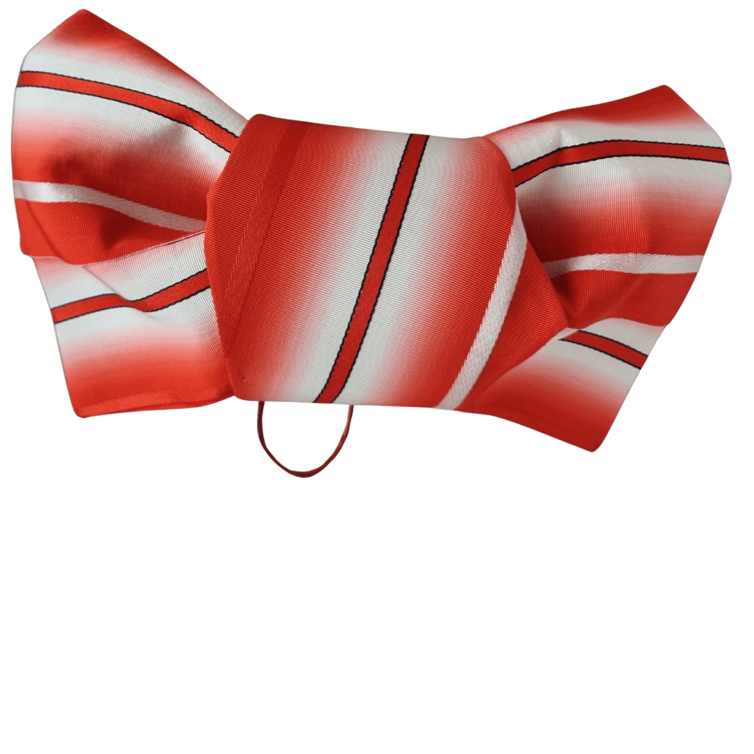 Vintage Chō musubi Obi Schleife rot weiß ohne Gürtel