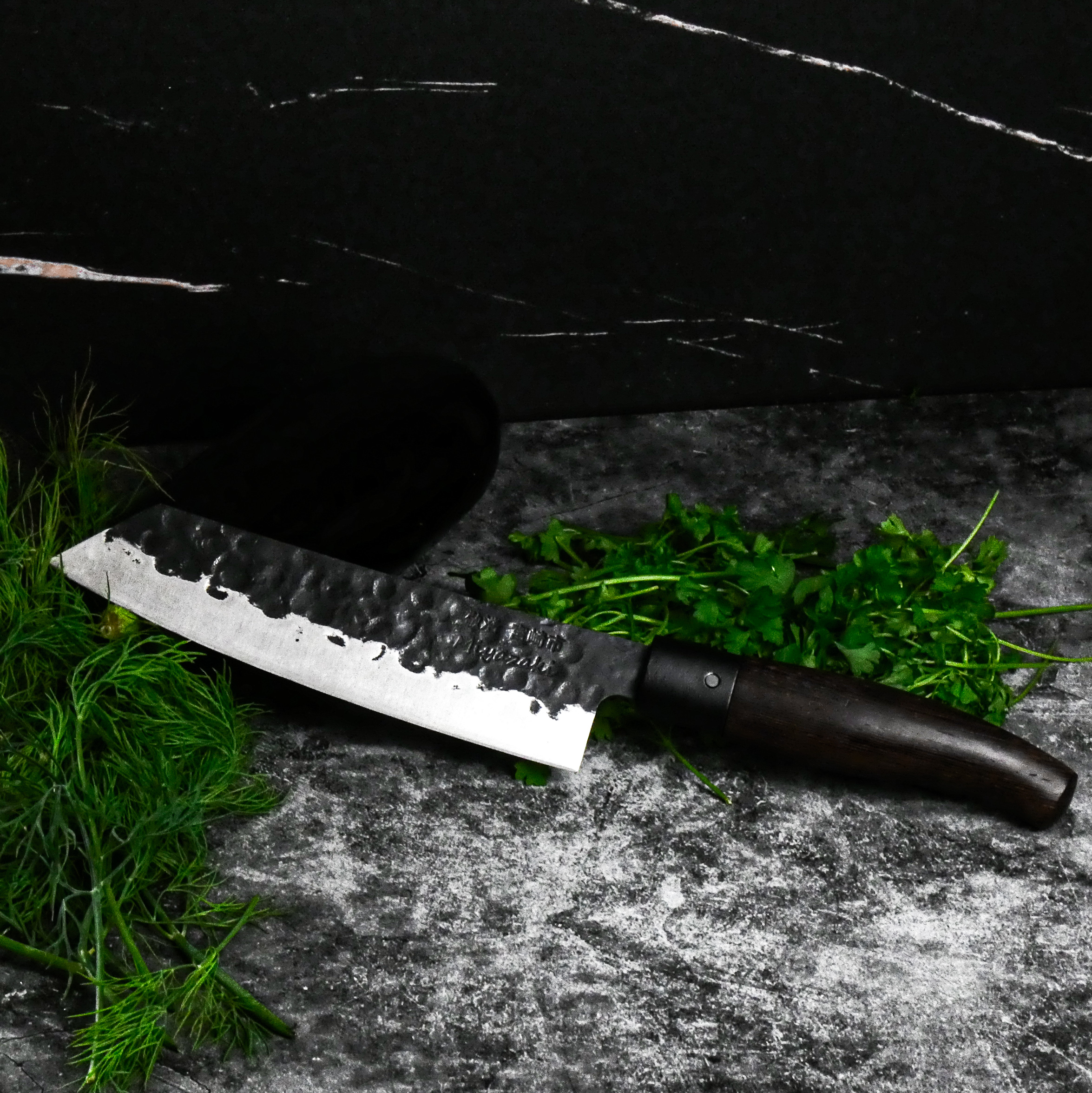 TAKAHIRO MIYAZAKI - Santoku 18 cm Klinge aus Papierstahl