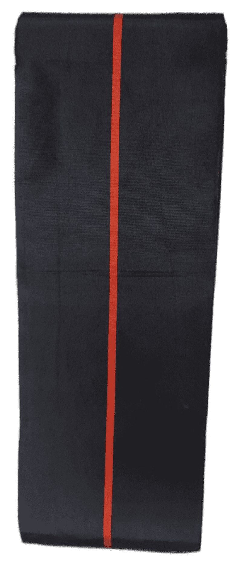 Vintage Hanhaba Obi Schwarz mit rotem Streifen