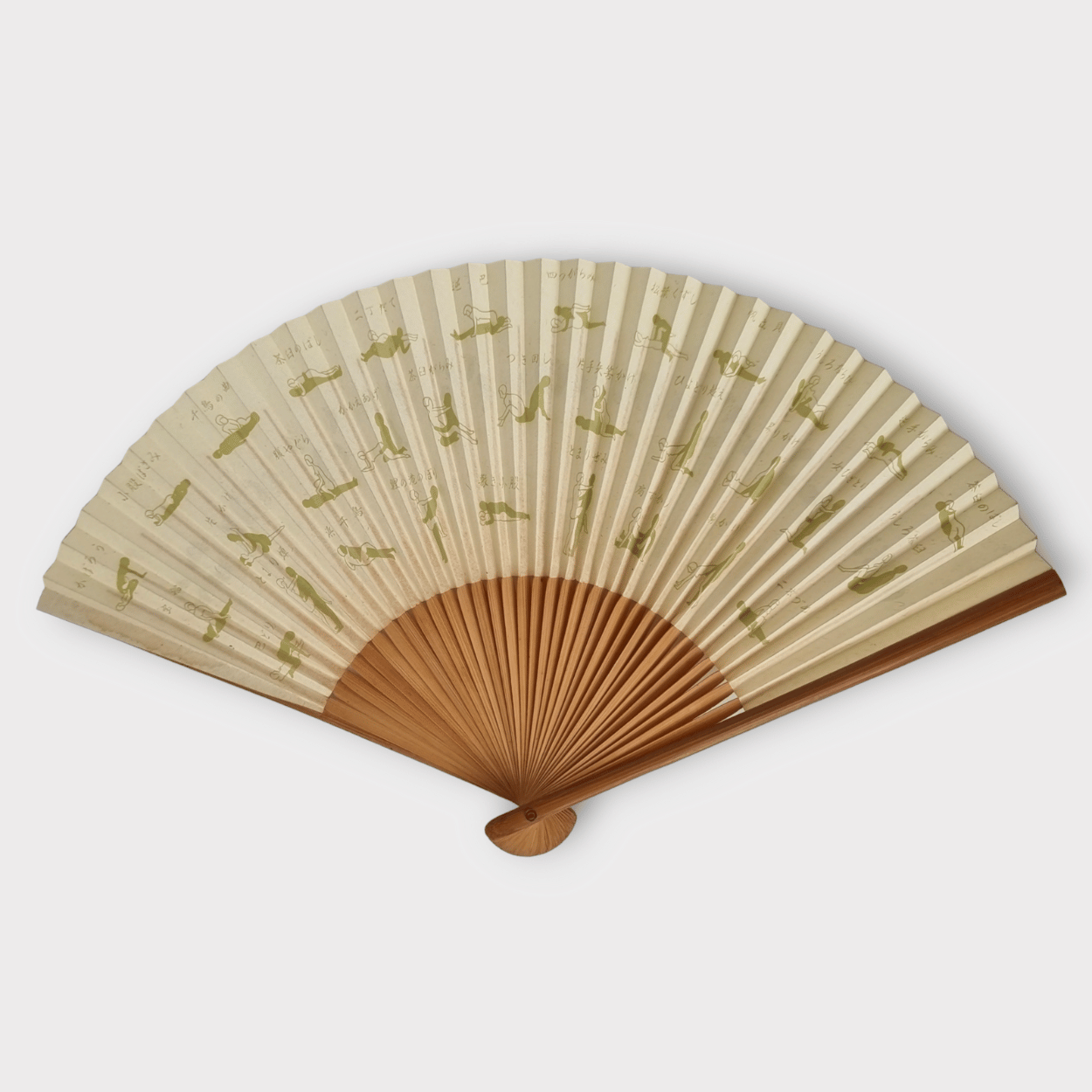 Vintage Sensu japanischer Handfächer Kamasutra