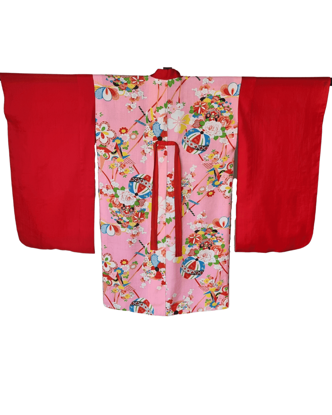 Vintage Kinder Kimono Juban Temari Ball Gr. 104