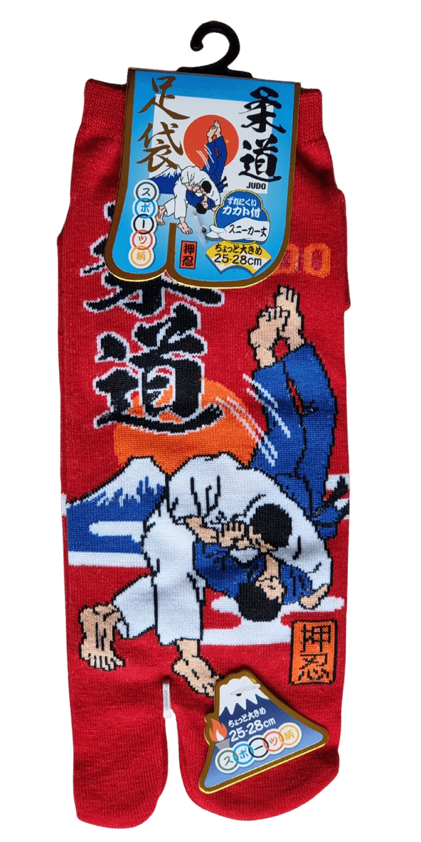 Tabi Socken Zehensocken Judo rot