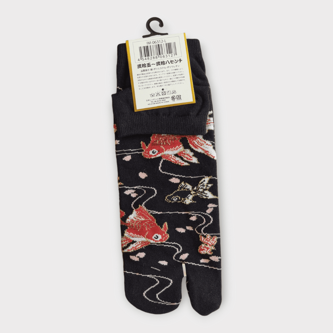 Kurze Tabi Socken Zehensocken Fische 39-43