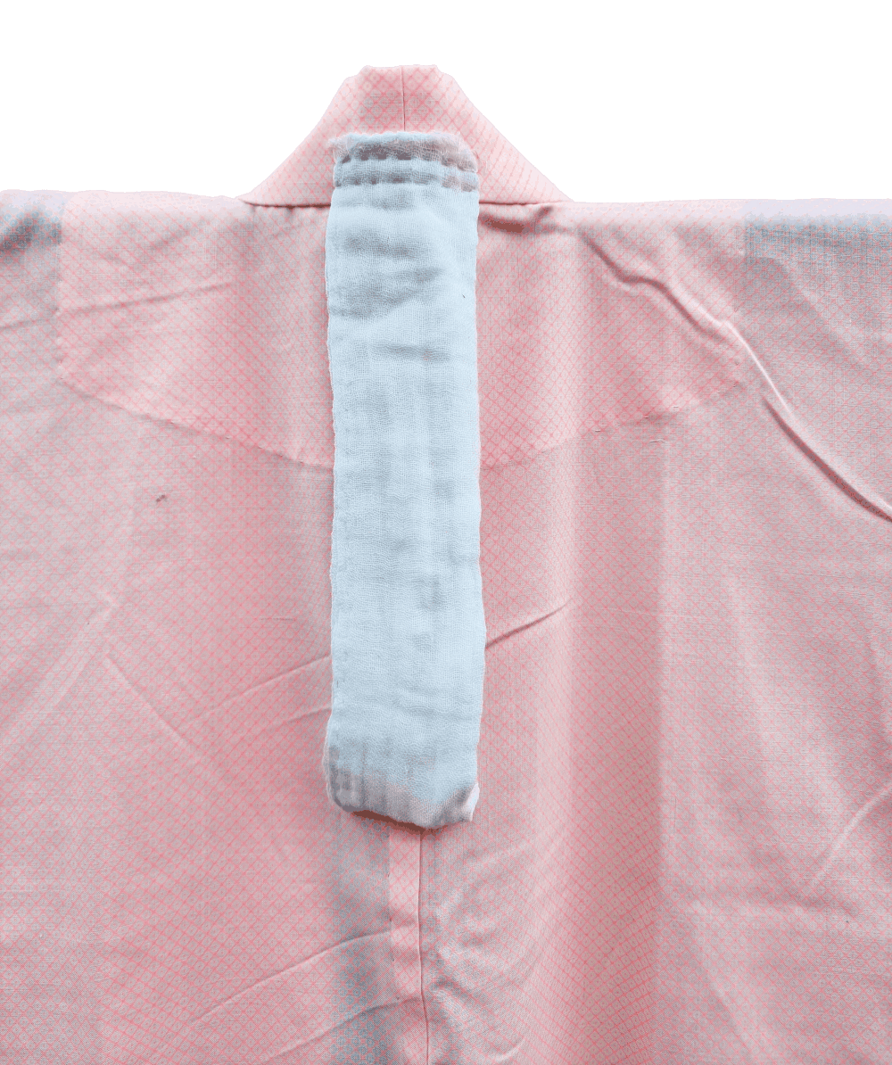 Unterkimono rosa Rückseite Kragen