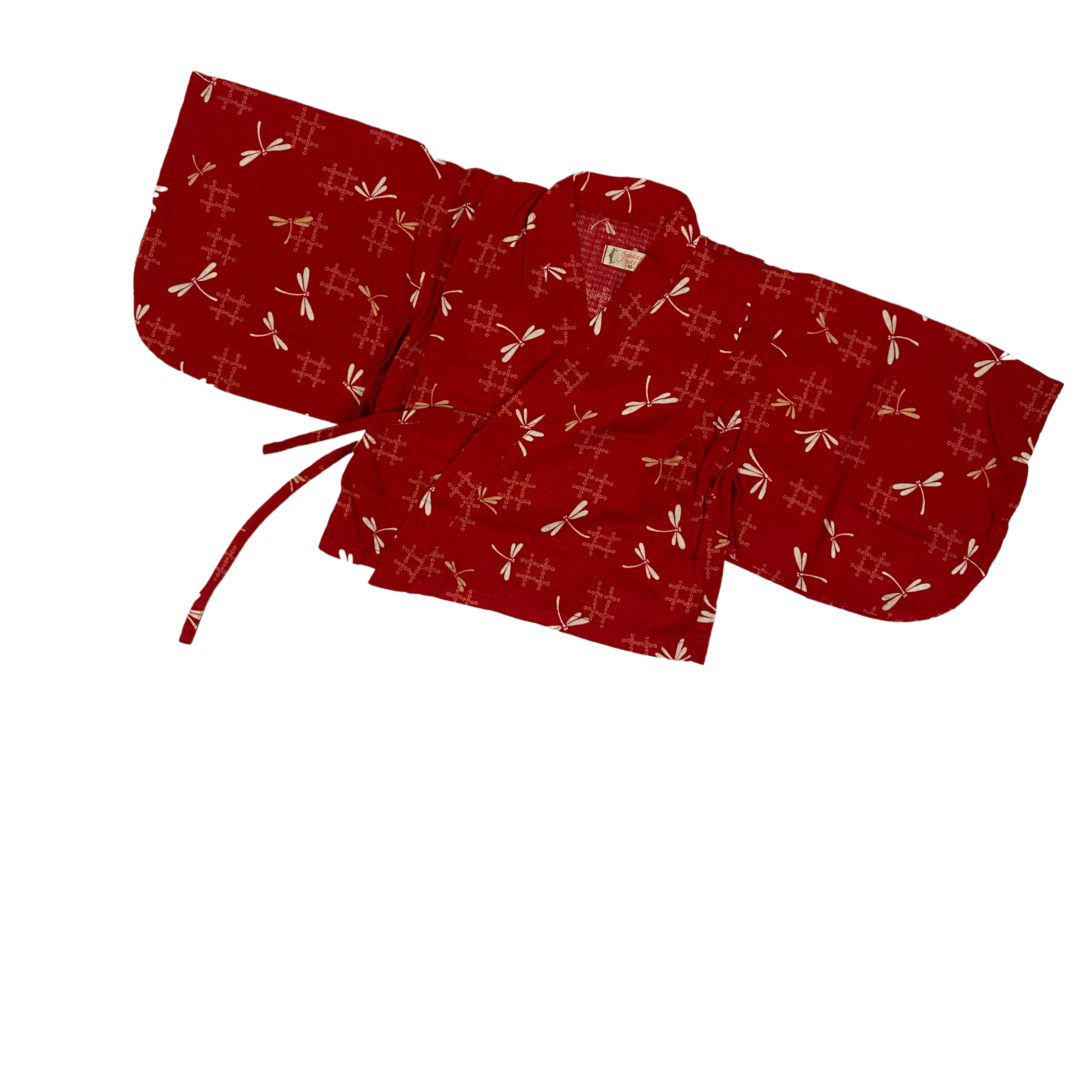 roter zweiteiliger easy-yukata für mädchen