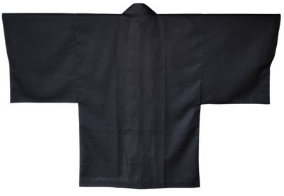 Haori schwarz mit zwei Taschen