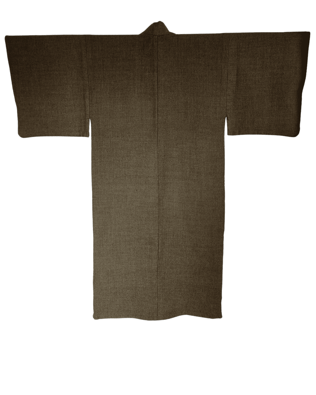 Vintage Herren Kimono aus Wolle in olive grün