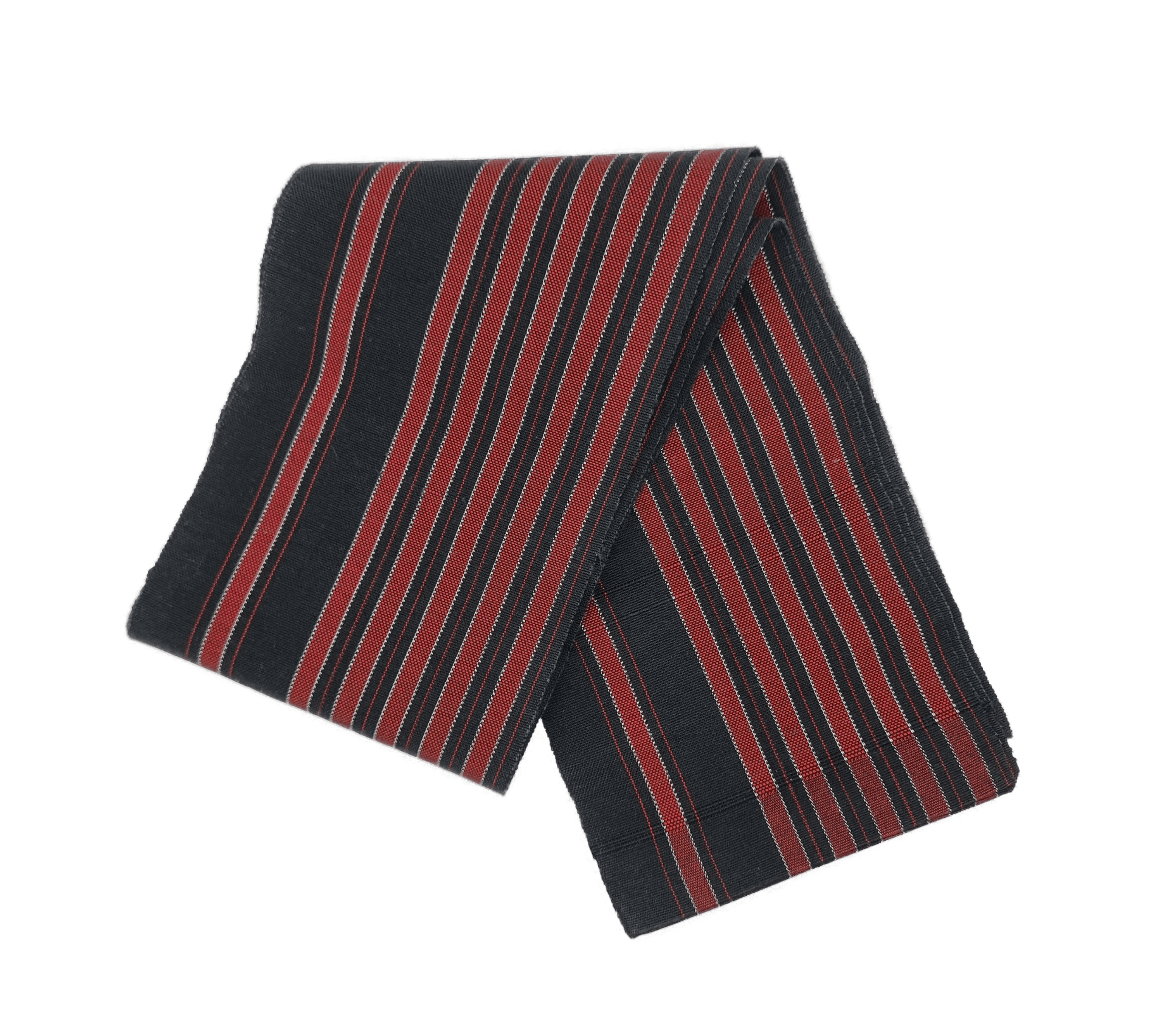 Hanhaba Obi schwarz mit roten Streifen