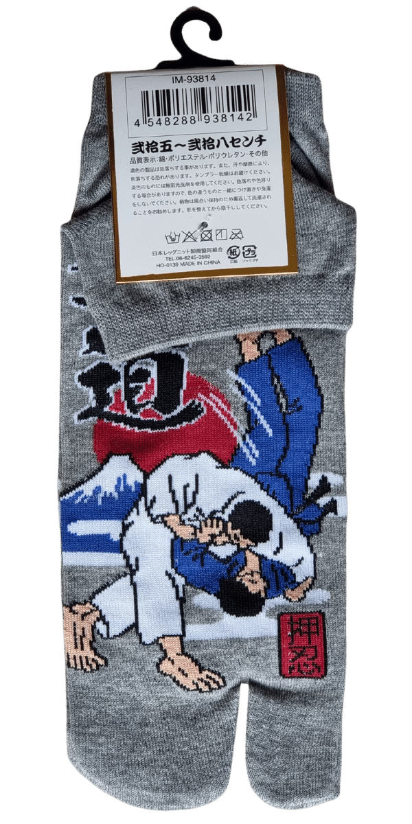 Tabi Socken Zehensocken Judo grau