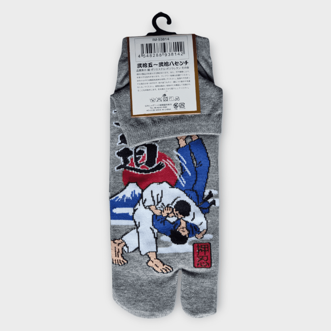 Tabi Socken Zehensocken Judo grau