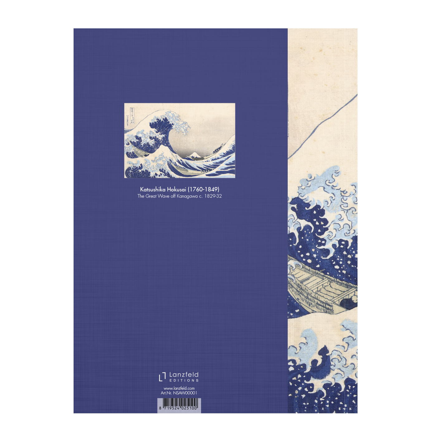 Notizbuch Hokusai Rückseite