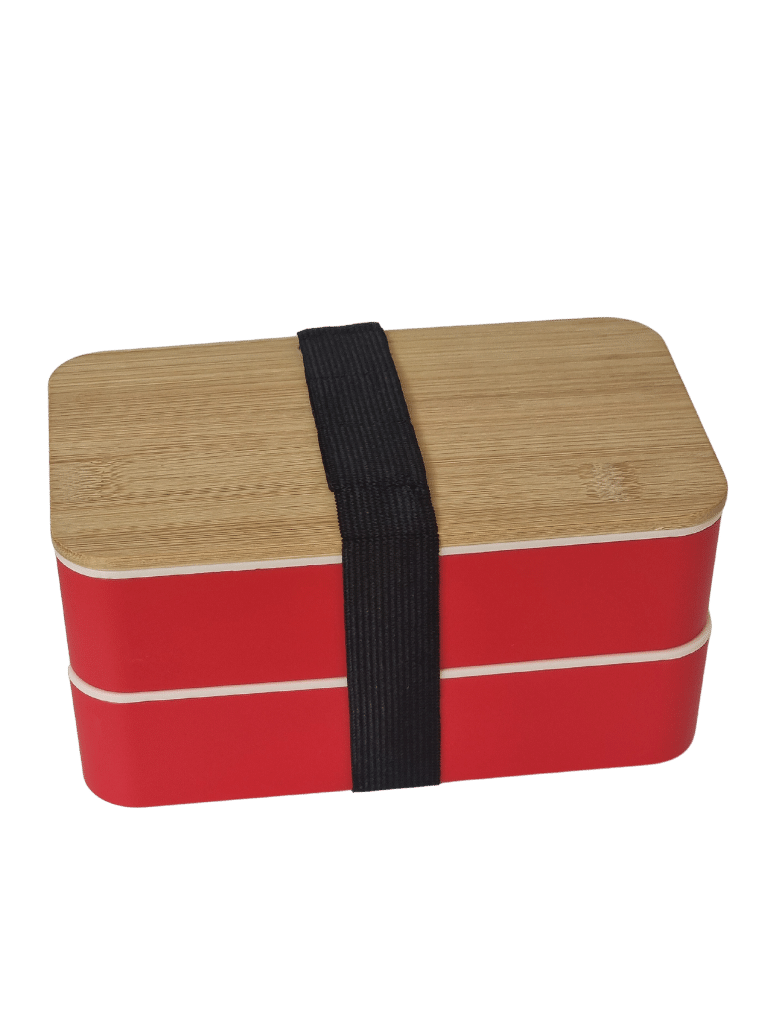 Bento Box in Rot mit Besteck