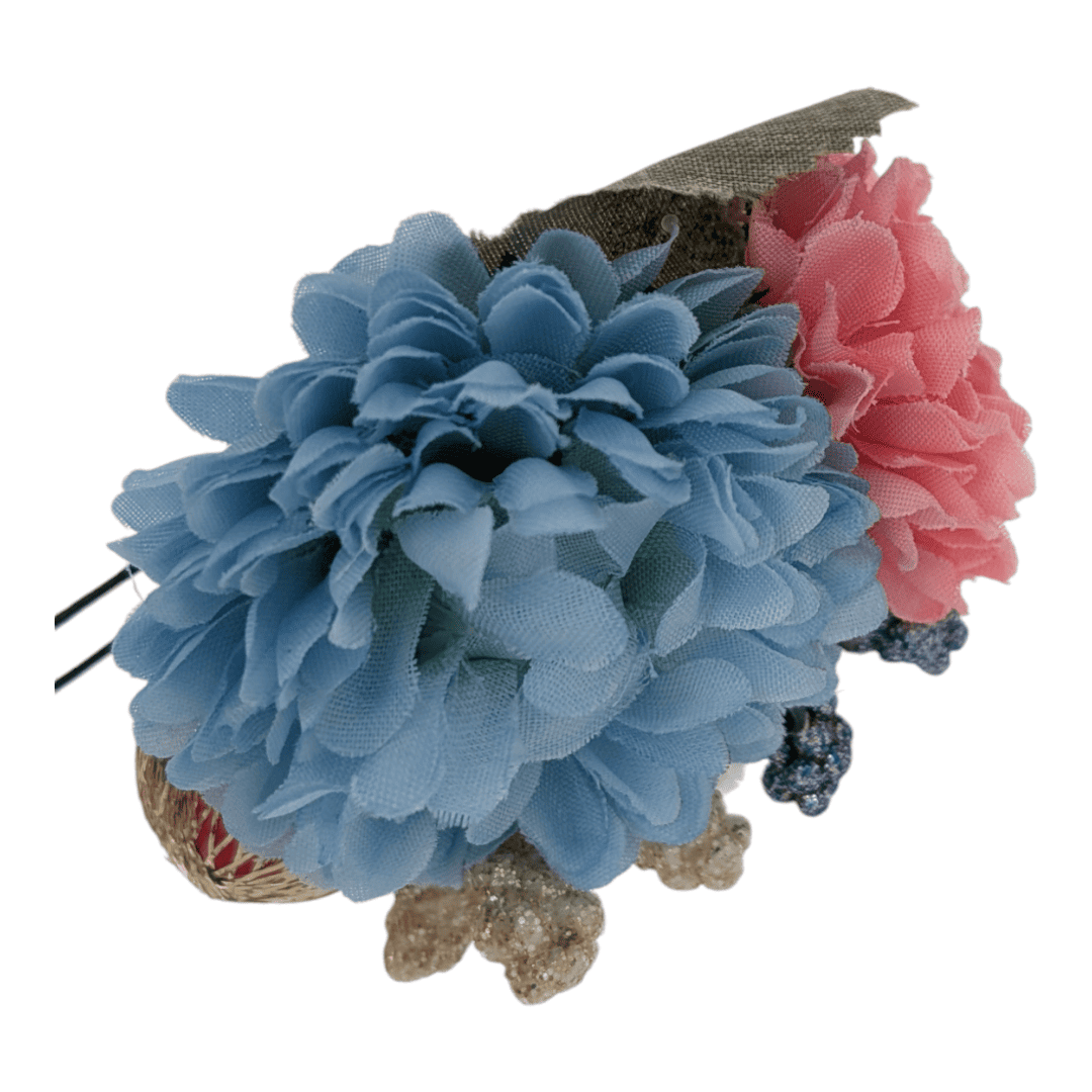 Vintage Kanzashi Haarnadel Blau