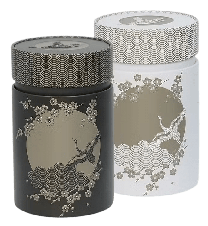 Teedosen-Set Komorebi schwarz und weiß