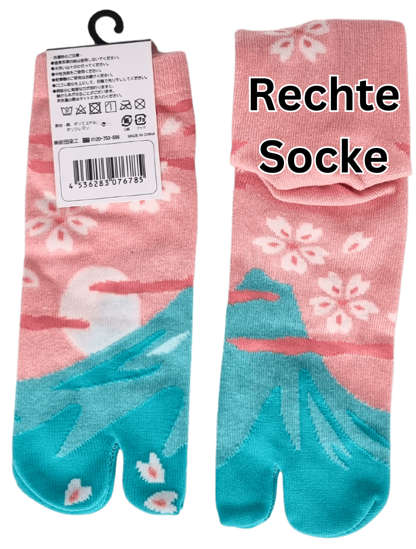 Rechte Tabi Socke Mount Fuji