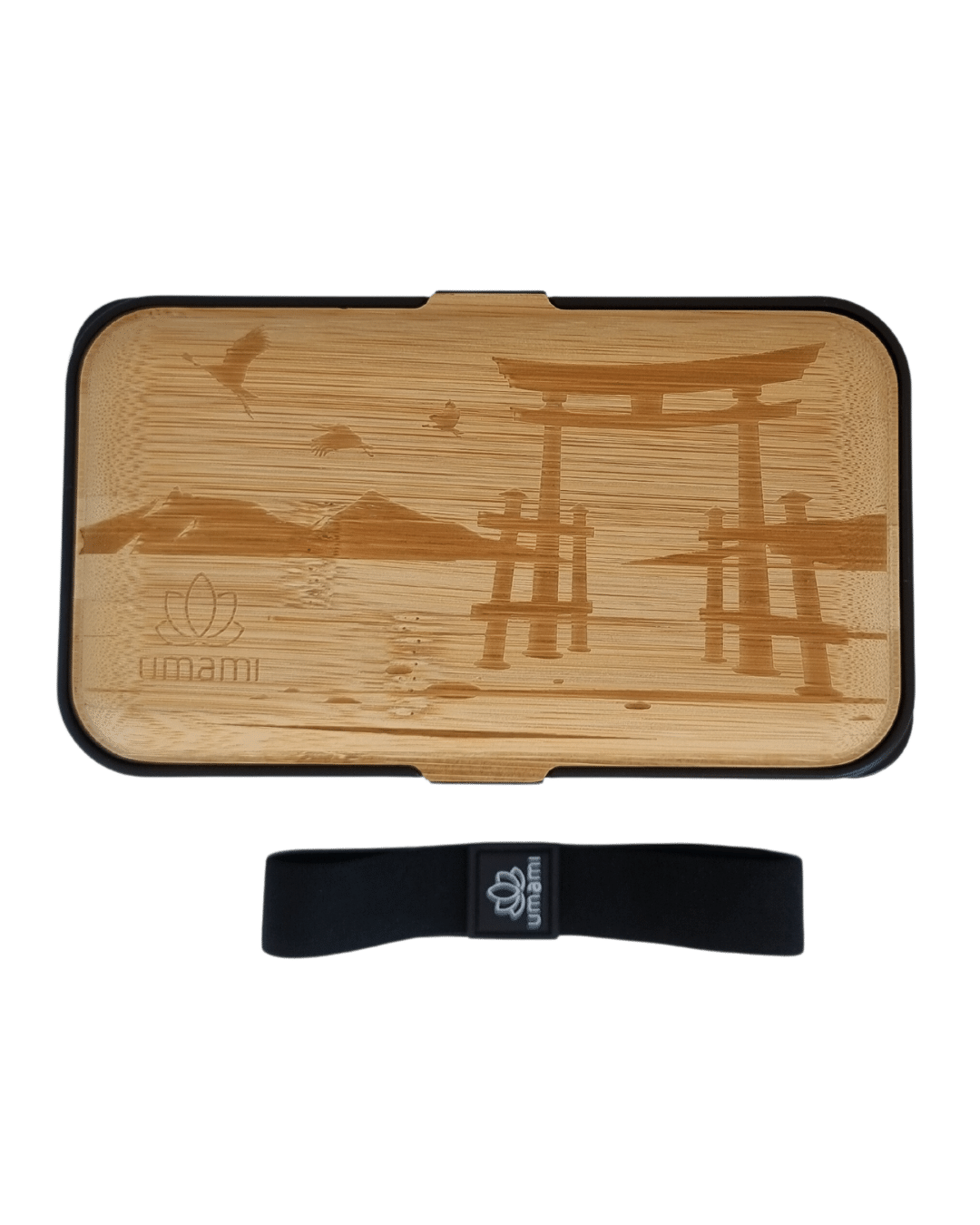 Bento Box Bambus inkl. Besteck  "Torii von Miyajima" 