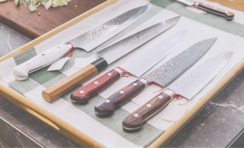 verschiedene japanische Messer