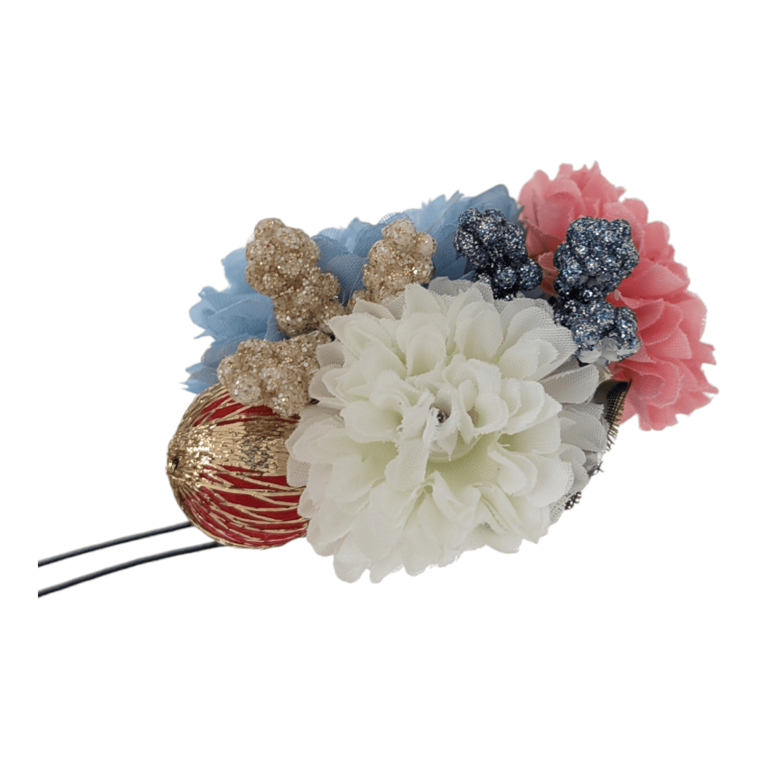 Vintage Kanzashi Haarnadel Blau